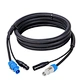 3m DMX Lighting Adaptor Lead Hybrid cable power plug XLR